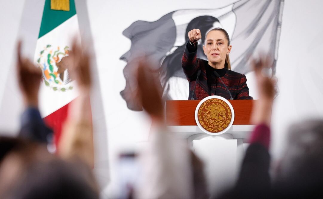 Sheinbaum: A todos se les da la palabra en la mañanera; rechaza que youtubers y medios afines rindan pleitesía . Foto: Diego Simón / EL UNIVERSAL