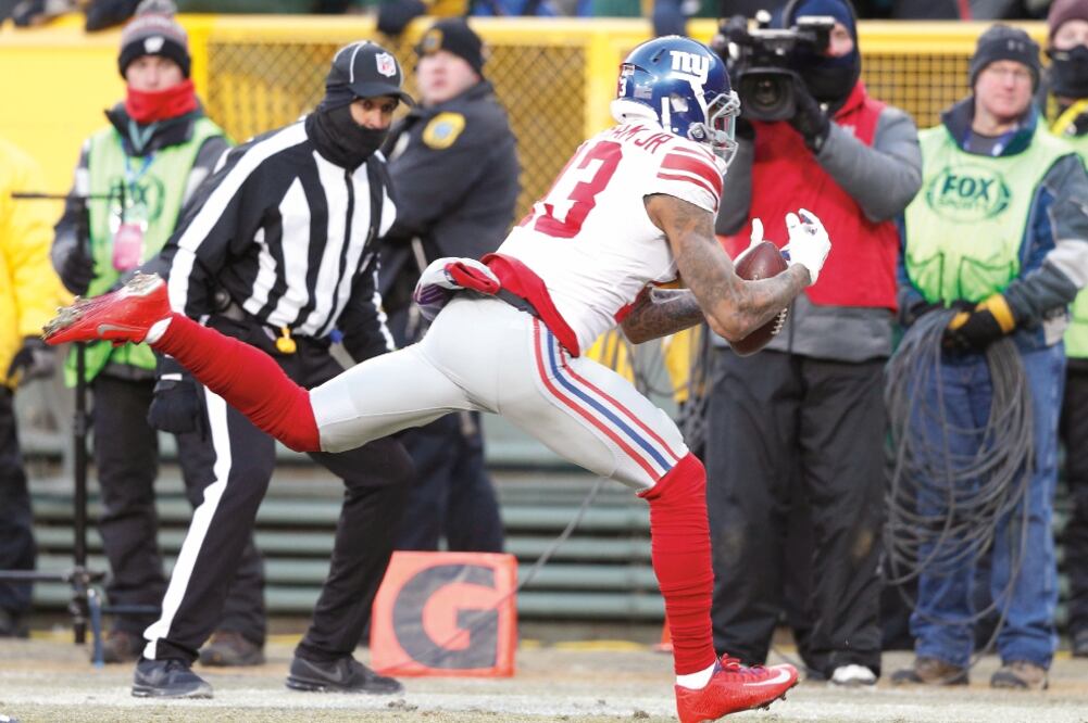 Odell dejó caer tres pases en el juego decisivo contra Green Bay. (JEFF HANISCH. USA TODAY SPORTS)
