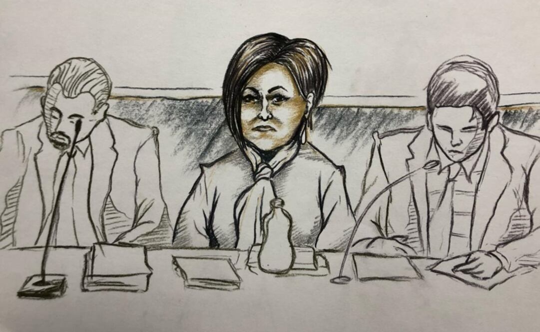 Ilustración de Rosario Robles realizada por Daniel Razo para EL UNIVERSAL