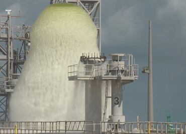 Sistema de la NASA libera más de un millón de litros de agua en un minuto