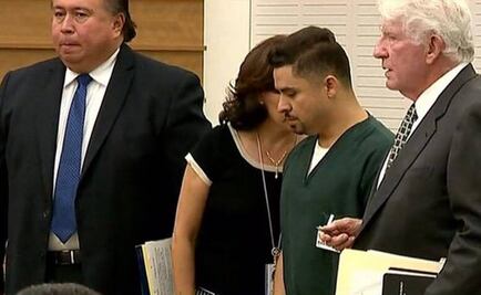 Video de Larry Hernández esposado frente al juez