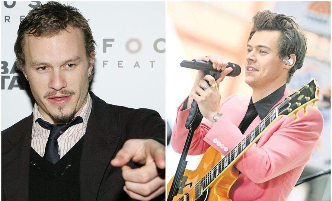Heath Ledger (izq) y Harry Styles (der). Foto: Archivo