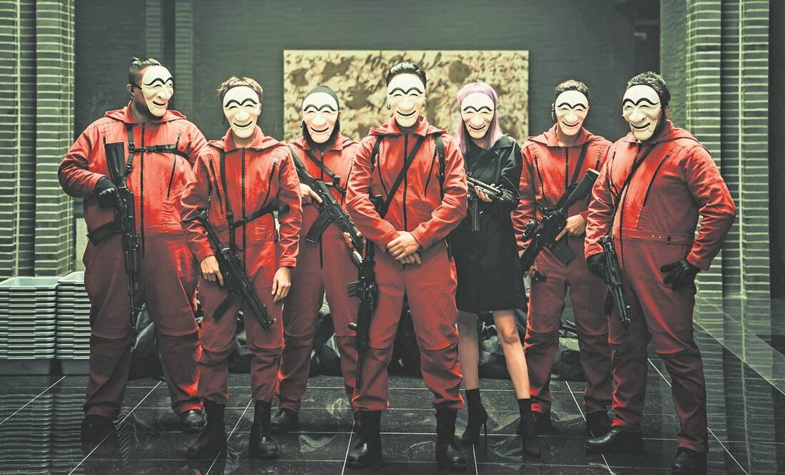 El diseño de las máscaras está inspirado en el folclor ancestral de la península. Fotos: NETFLIX