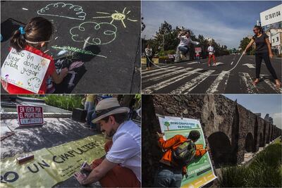 Vecinos se manifiestan contra corredor Chapultepec