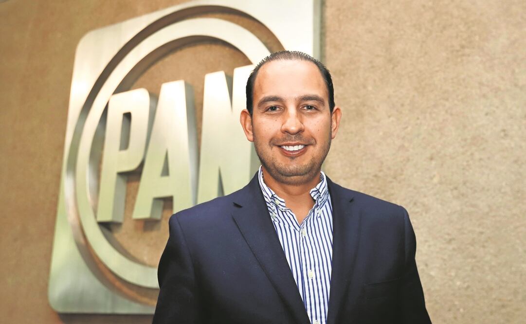 El líder panista, Marko Cortés, reviró las críticas del gobernador de Aguascalientes, Martín Orozco, y lo acusó de hacerle el juego al presidente López Obrador. Foto: Archivo/EL UNIVERSAL. 