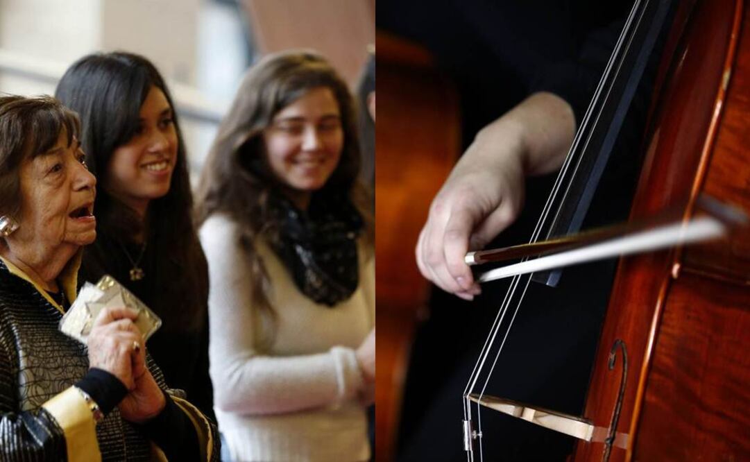 "Cuando estábamos en el escenario no teníamos la estrella judía y cuando cantábamos nos olvidábamos de lo que éramos", narró la Weissberger. FOTO: Hugo Ortuño/EFE.