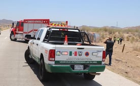 Autobús vuelca al sur de Hermosillo; reportan una persona fallecida y 9 heridas