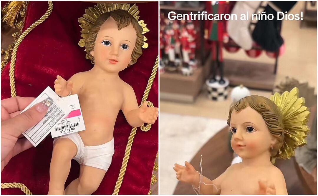 Niño Dios "gentrificado" causó todo tipo de reacciones en la red. Foto: TikTok