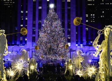 FOTOS: Así fue el encendido del espectacular árbol de Navidad del Rockefeller Center en Nueva York