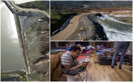 Desalojan a 200 mil por temor a colapso de presa en California