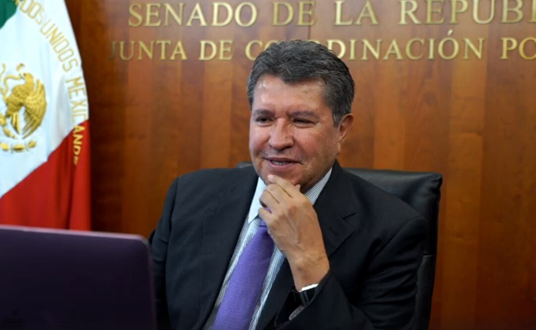 Ricardo Monreal participó en el seminario virtual “El Ejercicio Legislativo y Servicio Público: Experiencias en Tiempo de Pandemia”. Foto: Captura de pantalla