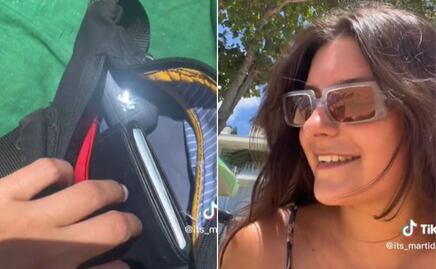 Mujer es furor en la red por una particular técnica casera para evitar robos en la playa