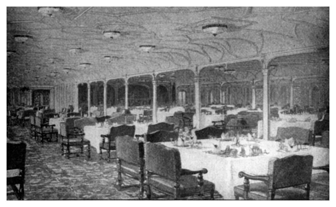 Gran comedor en el RMS Titanic