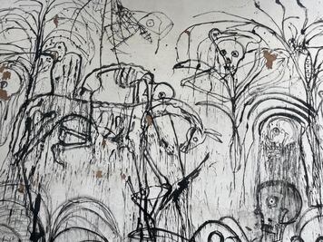 En blanco y negro con Luis Zárate, pintor oaxaqueño