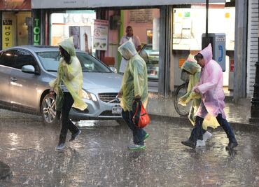 Activan alerta amarilla por lluvia y granizo en 9 delegaciones