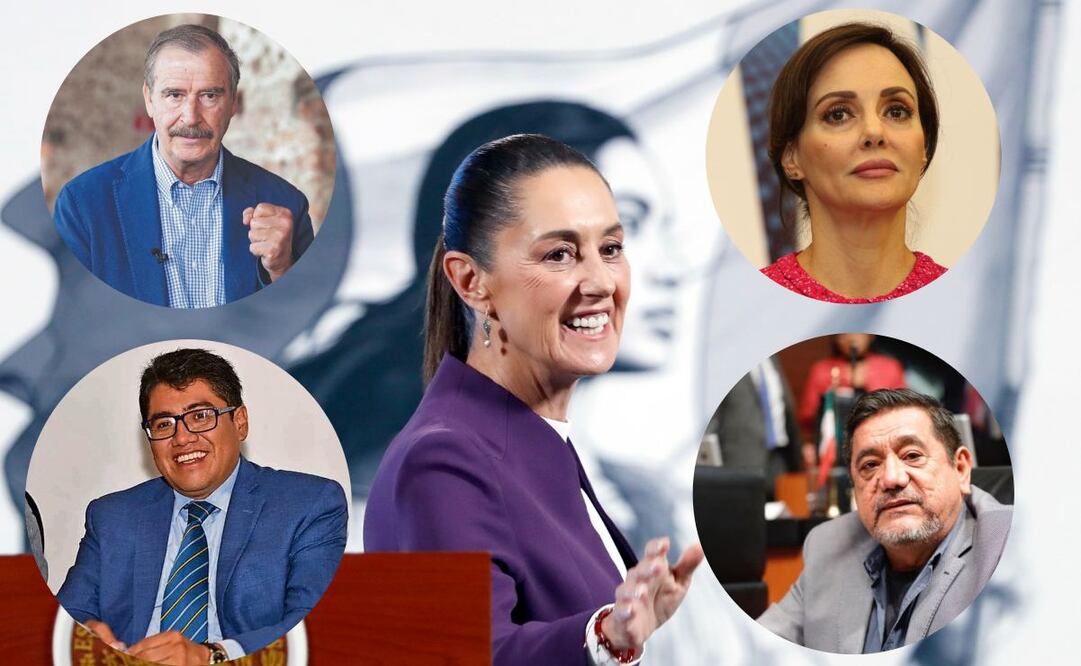 Políticos como Vicente Fox, Saúl Monreal, Lilly Téllez y Félix Salgado Macedonio reaccionan a la imposición arancelaria de EU. Foto: Archivo/ EL UNIVERSAL