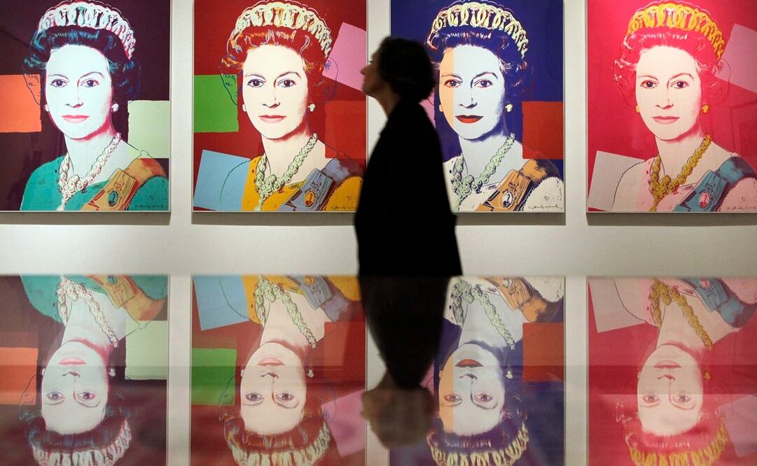 Britain's Queen Elizabeth de Andy Warhol. Foto: Archivo EL UNIVERSAL