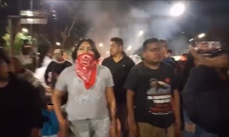 Registran agresión e intento e desalojo a comunidad otomí en plantón de avenida Coyoacán VIDEO