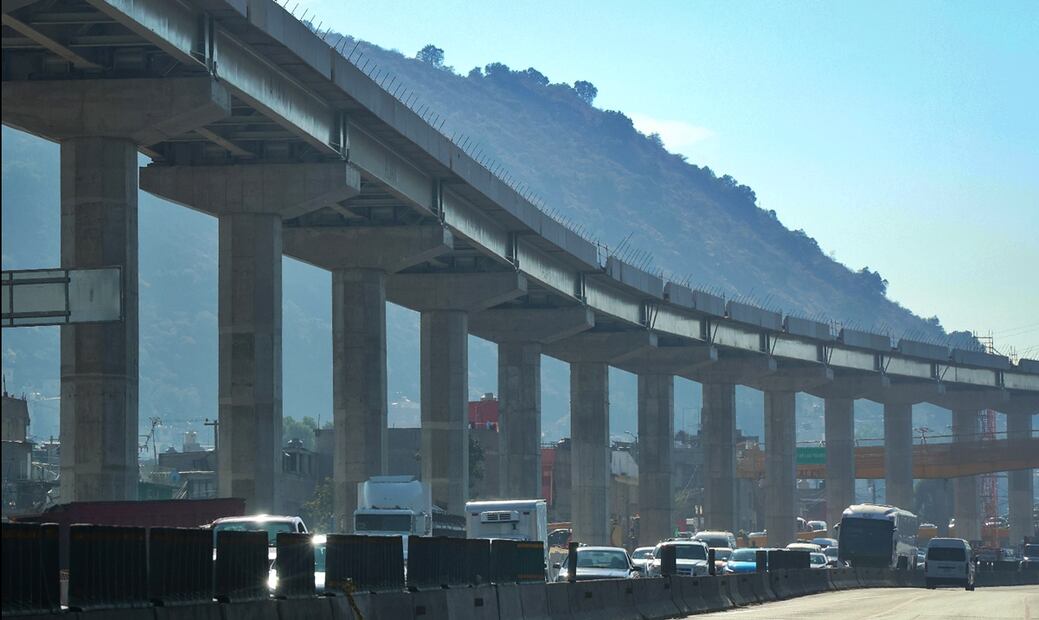 Trolebús Elevado Chalco-Santa Martha. Foto: Luis Camacho/EL UNIVERSAL