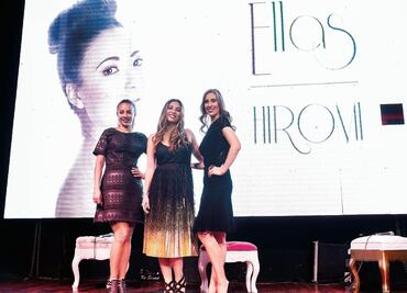 Hiromi "canta" con su esposo en escena