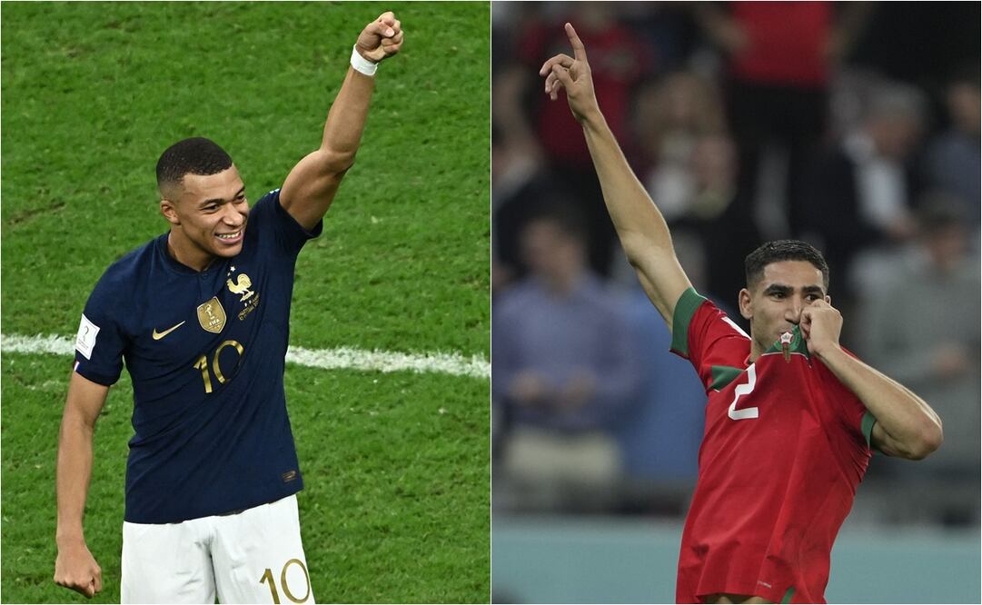 Kylian Mbappé y Achraf Hakimi, las estrellas de su selección. FOTO: ESPECIAL