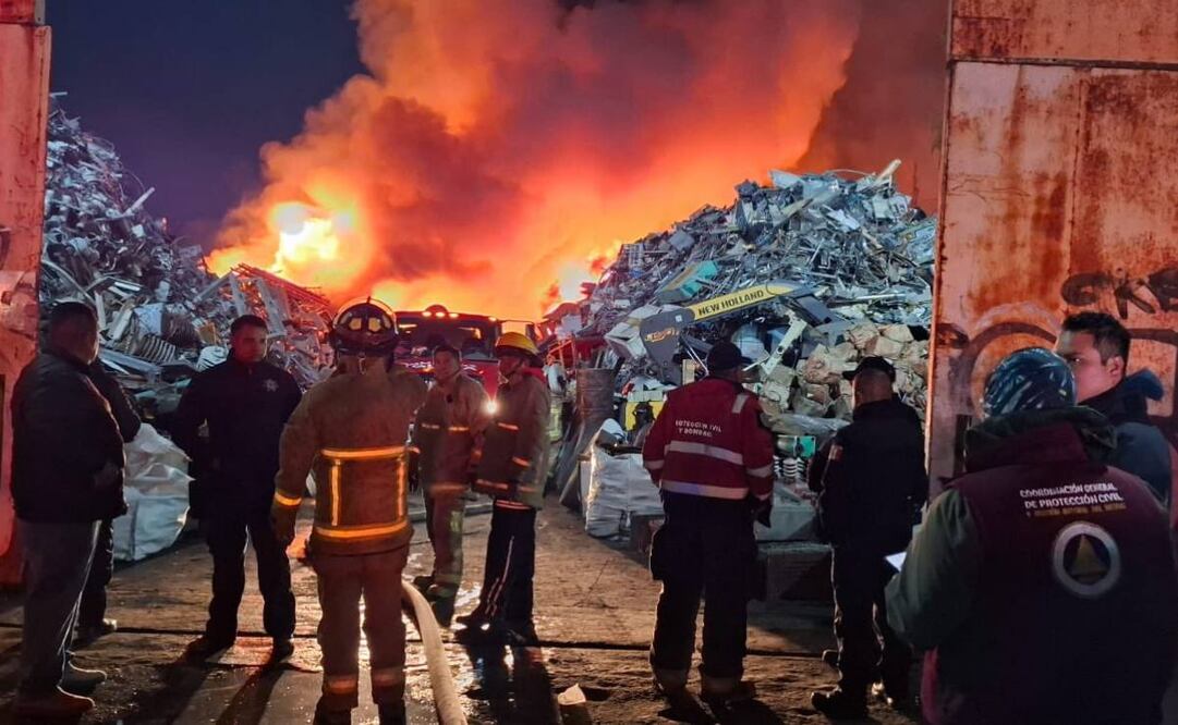 Se incendian predio de desechos de la CFE en Xonacatlán (09/03/2025). Foto: X @pciviledomex