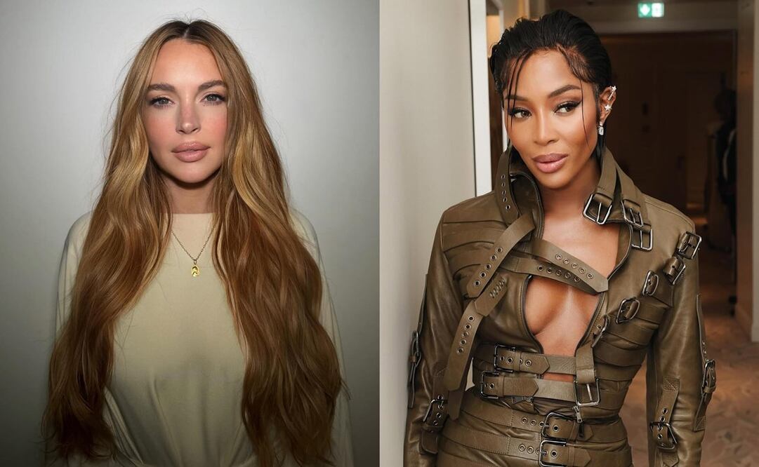 Lindsay Lohan y Naomi Campbell, dos íconos de belleza. Foto: Instagram @lindsaylohan / @naomi
