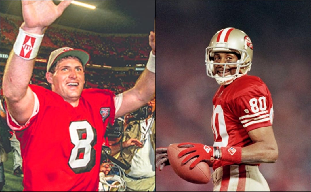 Steve Young y Jerry Rice serán entrenadores en el Pro Bowl 2026 / Fotos: Especiales