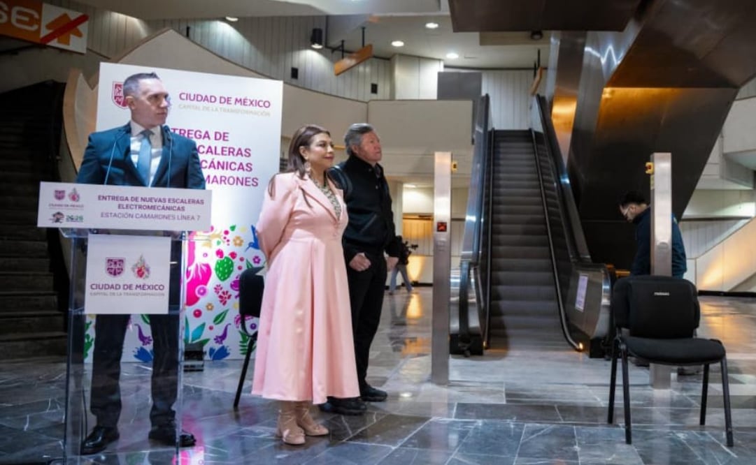 Instalan sensores para monitorear funcionamiento de escaleras eléctricas del Metro de CDMX.
Foto: Especial.