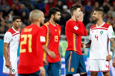 España sufre ante Marruecos