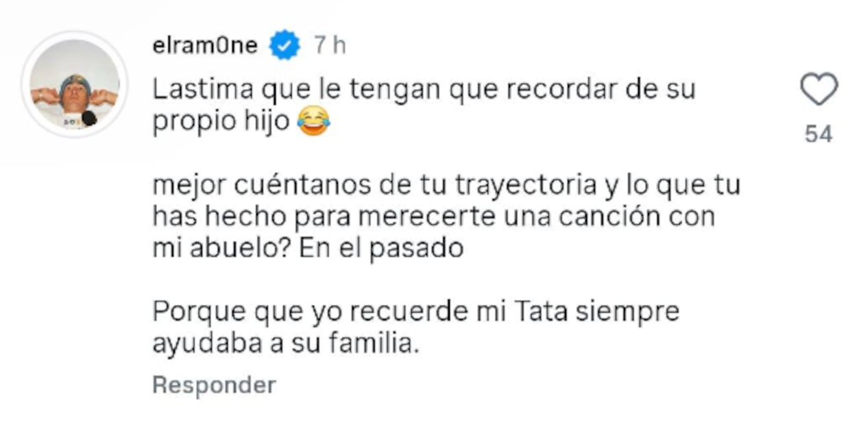 Ramón Fernández se lanza contra su padre Vicente Fernández Jr. en redes.