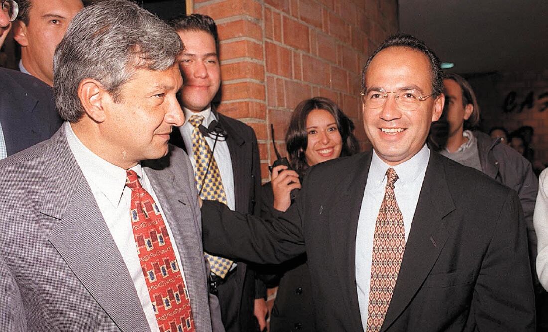 La rivalidad entre Andrés Manuel López Obrador y Felipe Calderón Hinojosa viene desde las elecciones de 2006, cuando el tabasqueño perdió por primera vez la Presidencia y acusó al michoacano de “robársela”. Foto/ARCHIVO EL UNIVERSAL