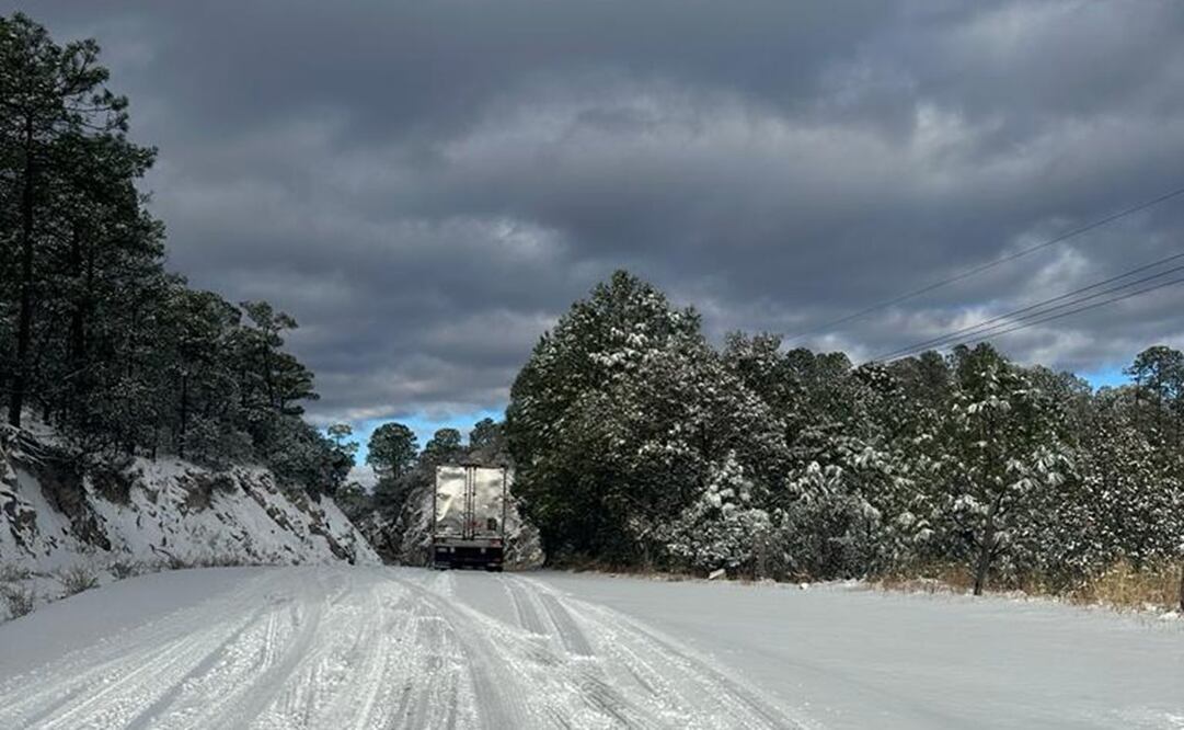 Carreteras cristalizadas en Sonora y Chihuahua. Foto: Especial
