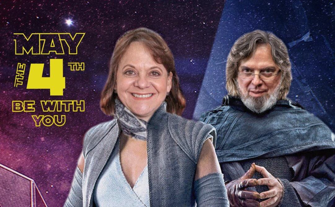 Las redes sociales se llenaron de fotomontajes en referencia al Día de Star Wars. Foto: Twitter