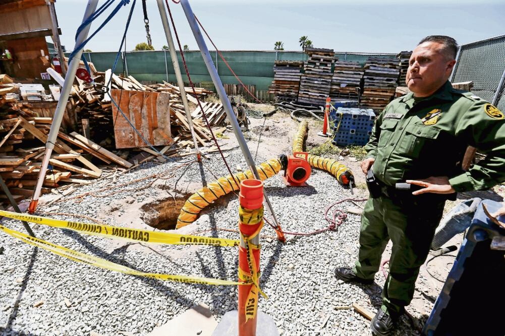 El pasado 20 de abril autoridades de EU informaron de la localización de un túnel, de casi un kilómetro de largo, en la frontera de California con México (ARCHIVO EL UNIVERSAL)