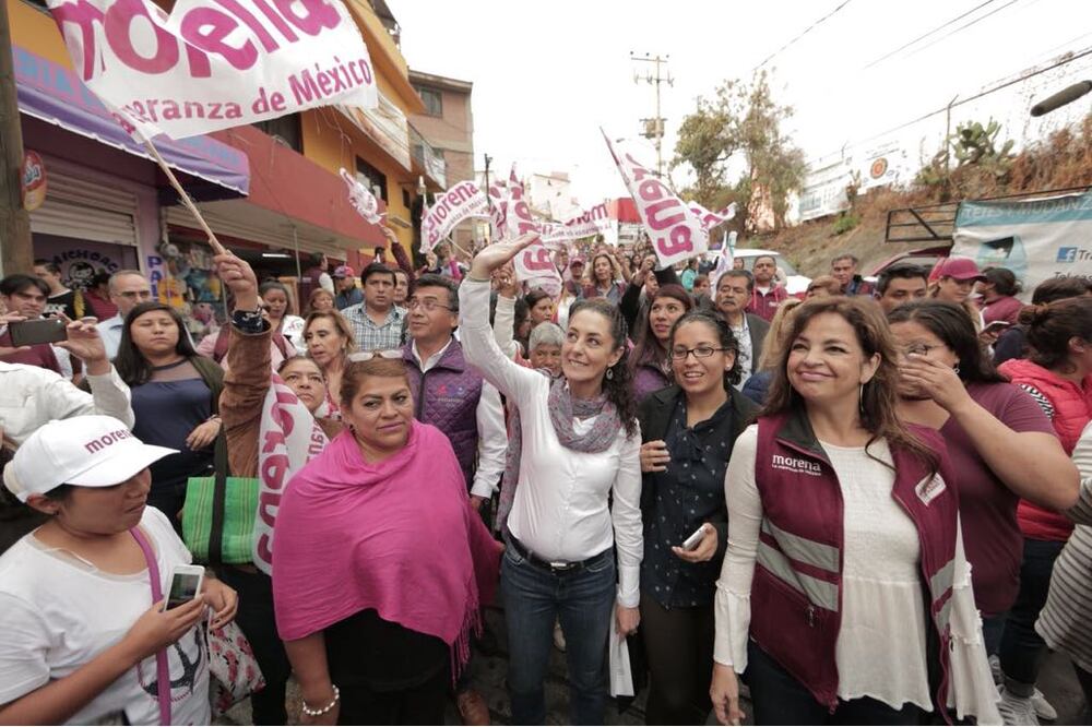La candidata a la jefatura de gobierno manifestó su rechazo a la torre que se construirá en el predio del Polyforum Siqueiros (Foto: Johana Robles / EL UNIVERSAL)
