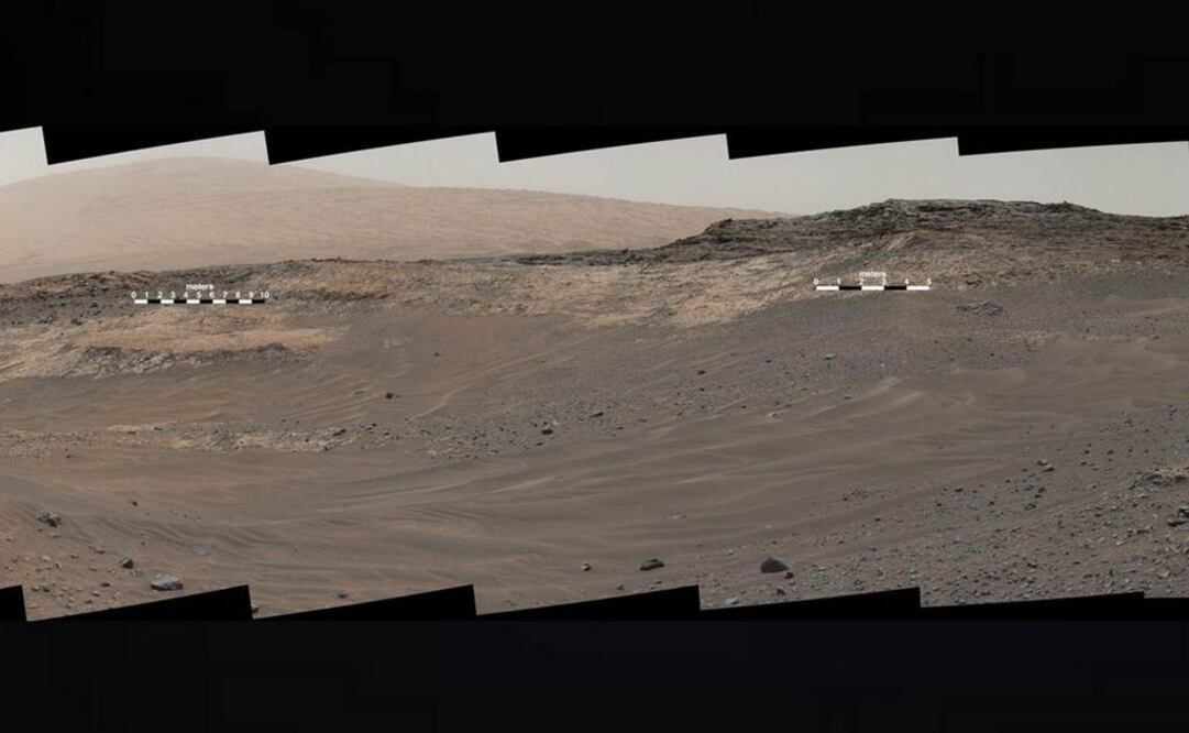 NASA pretende establecer comparativos entre la roca clara analizada en Mount Sharp y otra más oscura aún sin inspeccionar durante la misión. FOTO: NASA