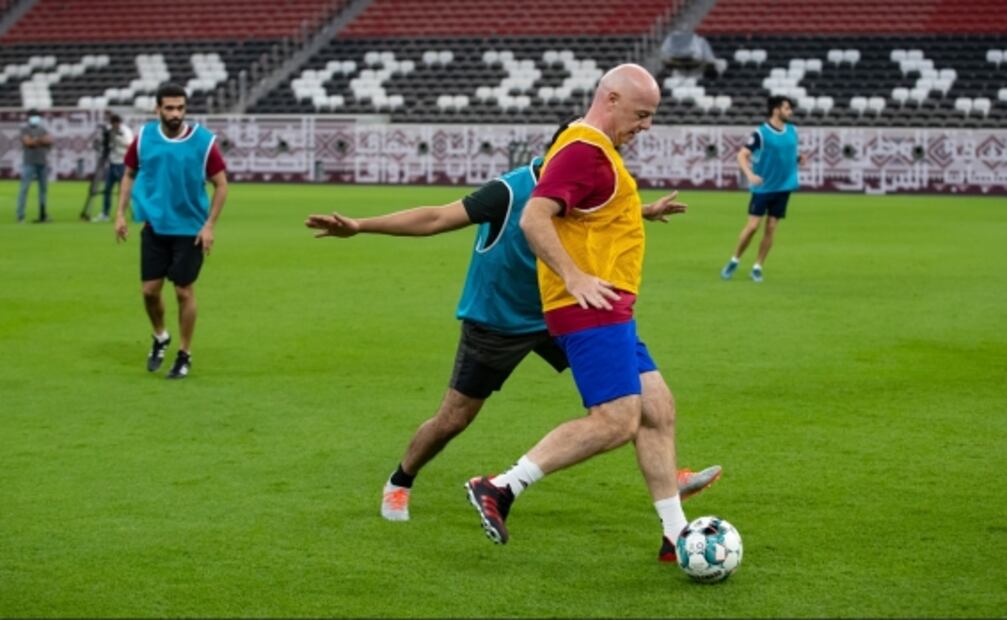 Gianni Infantino estrena el Estadio Al Bayt, sede inaugural del Mundial de Qatar 2022