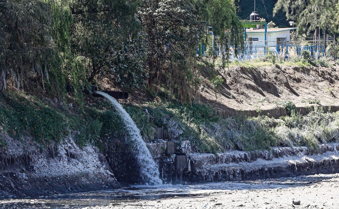En la presa se juntan toneladas de excremento de los habitantes de miles de
casas y desarrollos inmobiliarios que de forma ilegal vierten sus descargas. Foto: Gabriel Pano / EL UNIVERSAL
