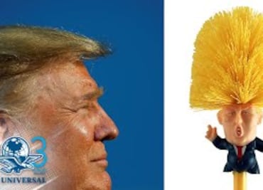 Este es el cepillo para limpiar baños con la cara de Donald Trump que se hizo viral