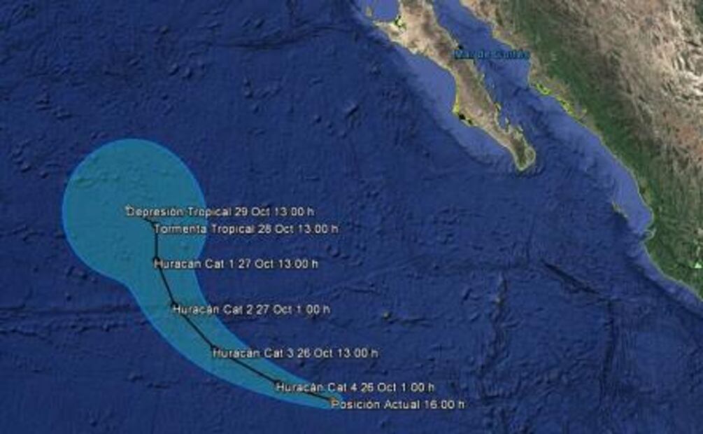 “Seymour” ya es huracán categoría 4; no afecta al país