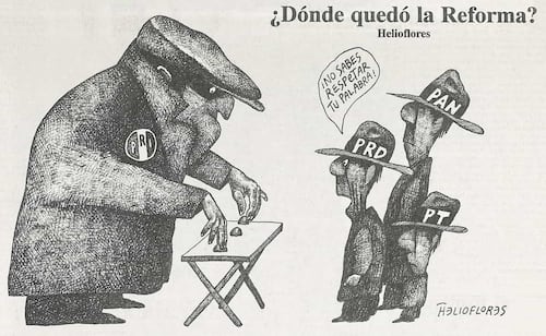 A 30 años de la Reforma Electoral que benefició a partidos, no a ciudadanos