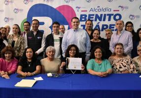 Alcalde de Benito Juárez se compromete a continuar realizando mejoras del espacio público; suma esfuerzos con vecinos