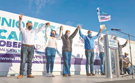 Maru Campos asiste a mitin con malestares