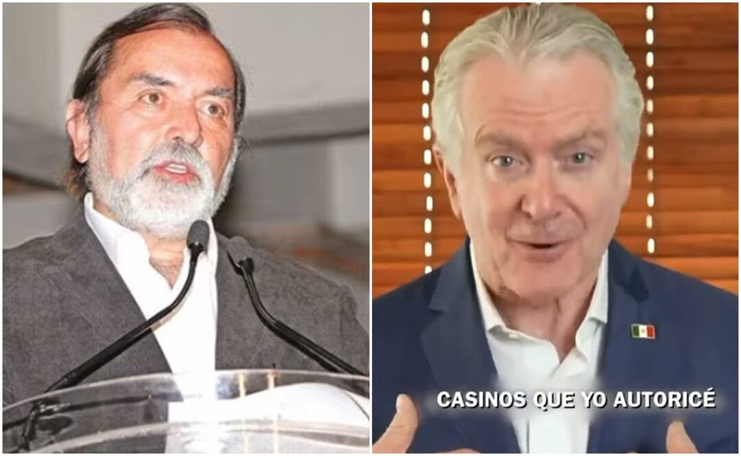 Epigmenio Ibarra y Santiago Creel. Foto: Archivo/EL UNIVERSAL