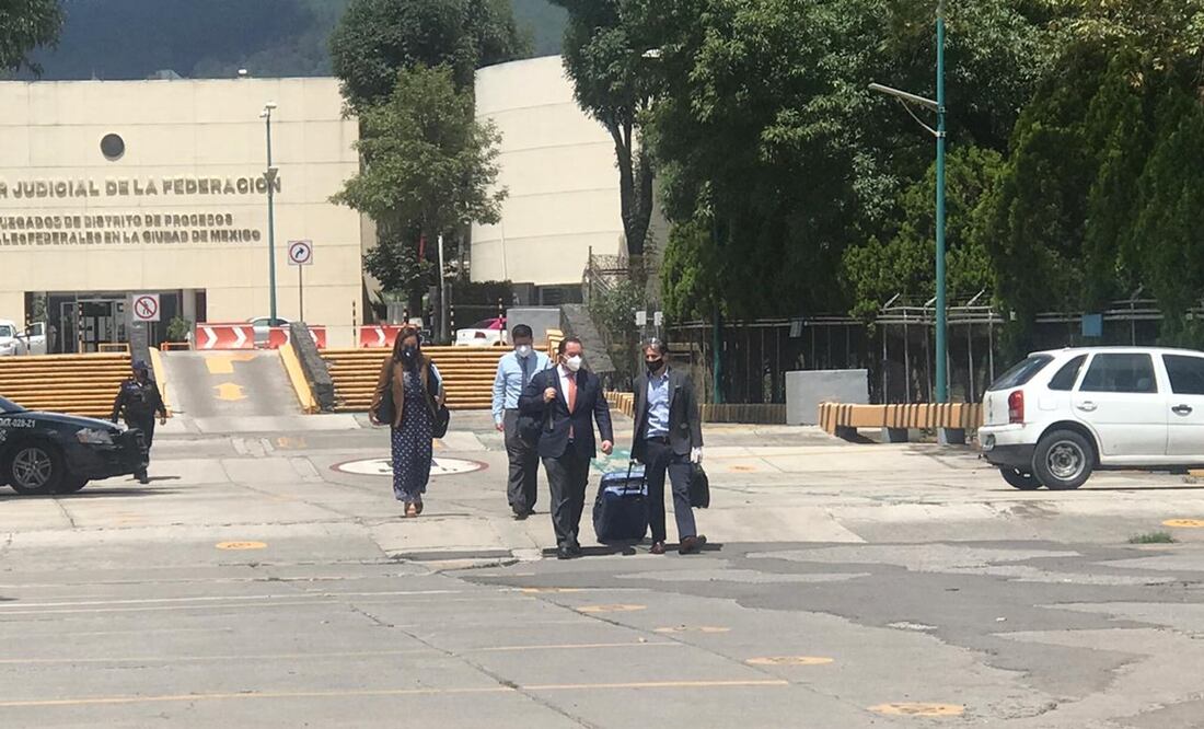 El abogado Javier López, defensa de Juan Collado (corbata naranja) Foto: Especial