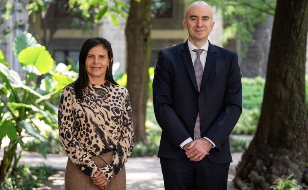 Manuela Obrador y Carlos Torres Rosas, secretario técnico del Gabinete de la Presidencia. Foto: X @carlosgtorres_
