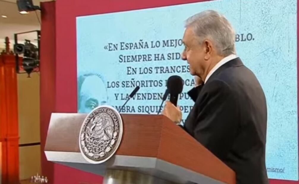 AMLO pone “Para la Libertad”, de Joan Manuel Serrat, en la mañanera 