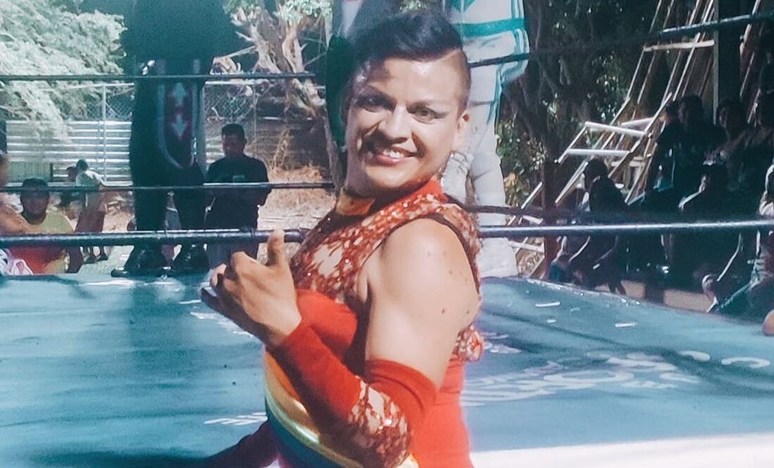 El luchador durante una función luchística en Guerrero - FOTO: Facebook Lola Ayala