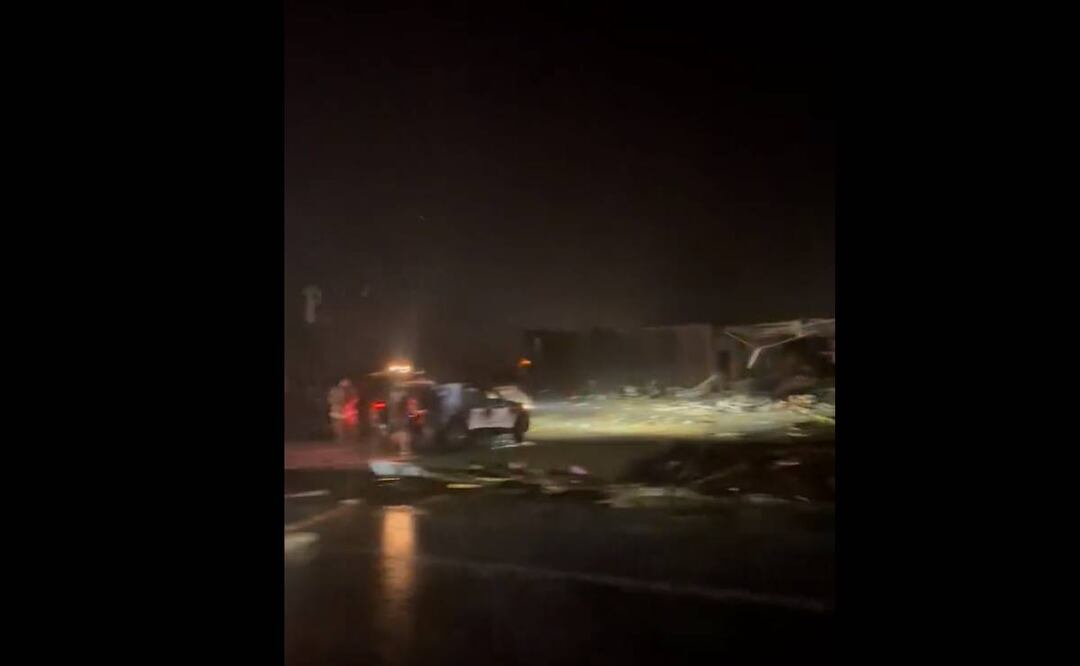 Tornado arrasa el oeste de Misisipi, Estados Unidos. Foto: Especial